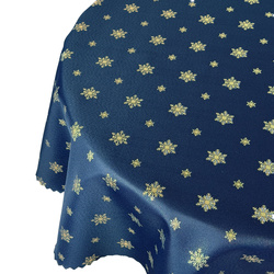 Obojstranné Obrusy s Nešpinivou Úpravou zelená Sneh 1 Okrúhly