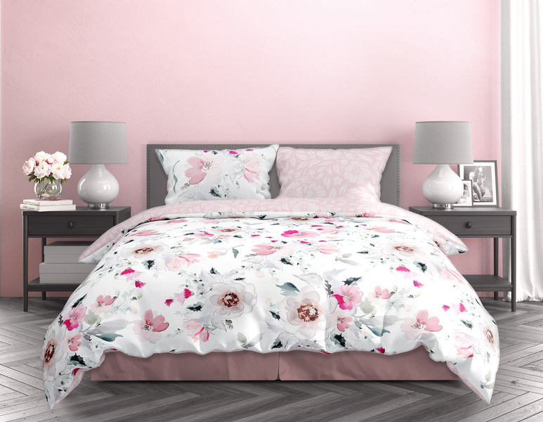 Posteľná súprava z bavlneného saténu 160x200+ 2x70x80 Milagro Verde 003