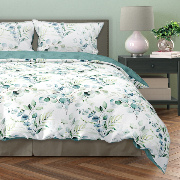 Posteľná súprava z bavlneného saténu 140x200+70x90 Milagro Verde 006