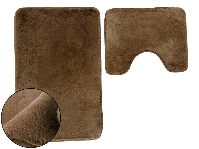 Kúpeľňové Koberčeky Lombok II Hnedá - 2 ks