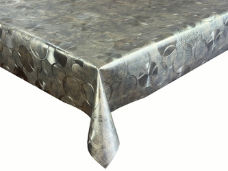 PVC Obrusy s Textilným Podkladom 3D Metallico T-6253A v Rolkách