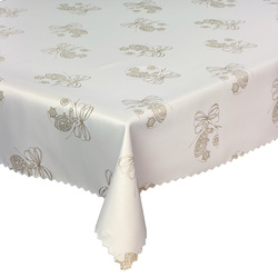 Obojstranné Obrusy s Nešpinivou Vianočný Zlatý Vianočná Ozdoba Ornament