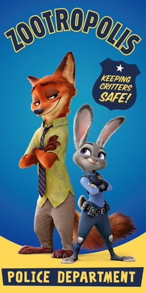 Detská Osuška Disney Zootopia 004 70x140 cm