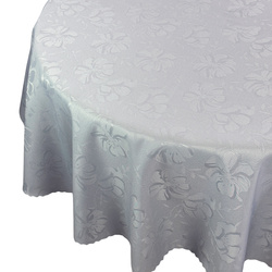 Obrusy s Nešpinivou Úpravou Kvety 3329 Sivá Okrúhly