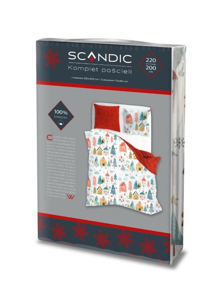 Bavlnené Posteľné Súpravy 220x200+ 2x70x80 Scandic 080