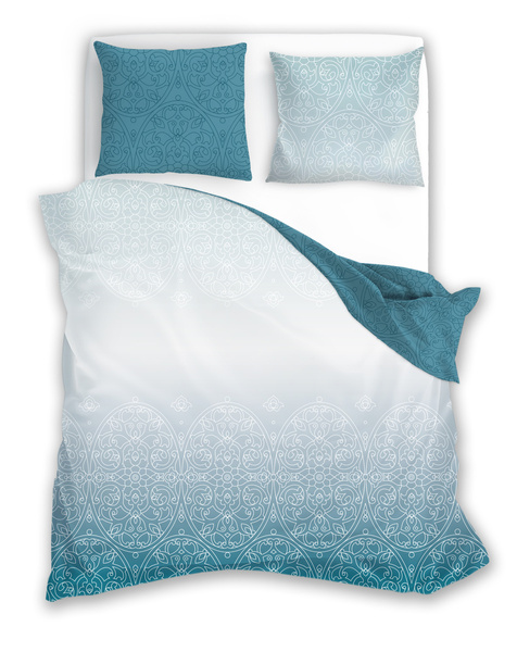 Posteľná súprava z bavlneného saténu 220x200+ 2x70x80 Milagro Verde 015