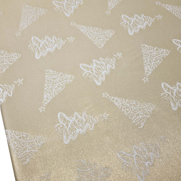 Obojstranné Obrusy s Nešpinivou Vianočný Strom Z-3401 Zlatý