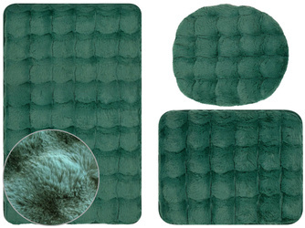 Kúpeľňové Koberčeky Aruba Zelená - 3 ks