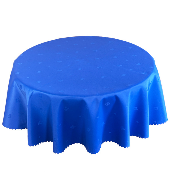 Obrusy s Nešpinivou Úpravou Námořnická Modrá Diamant Okrúhly