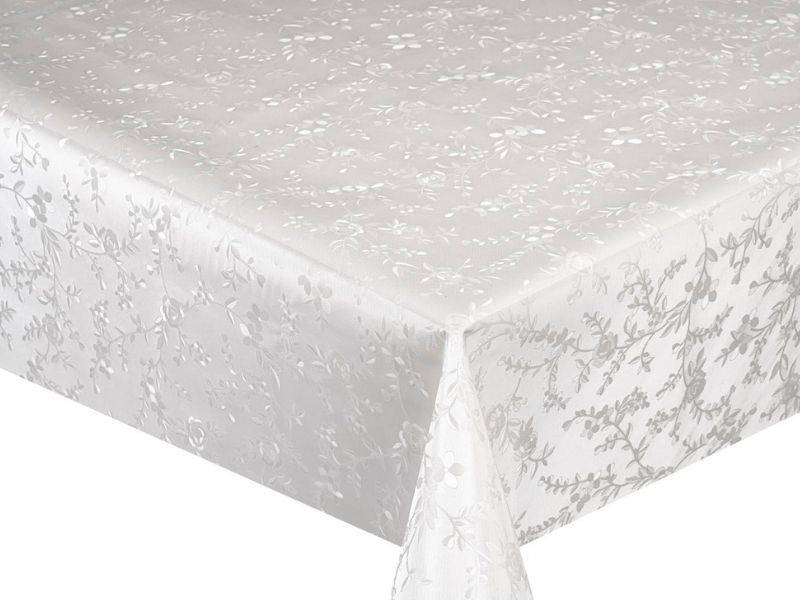 PVC Obrusy s Textilným Podkladom Pearl ZG-6265A WHITE