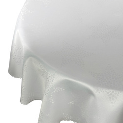 Obrusy s Nešpinivou Úpravou Vianočné Z-3500 Biela Okrúhly