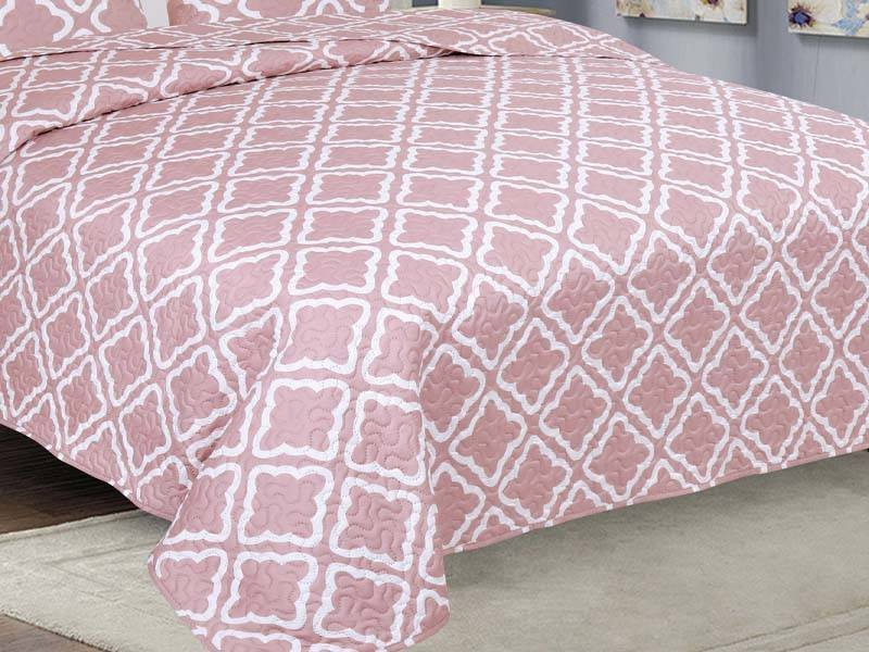 Obojstranné Prehozy na Posteľ TAVIRA J-006 Rose 180x220+2x40x40