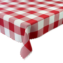 Obrusy s Nešpinivou Úpravou Alice Káro Červená