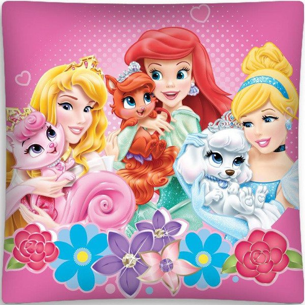 Vankúš 3D Disney Princezné 02 40x40 cm Sada