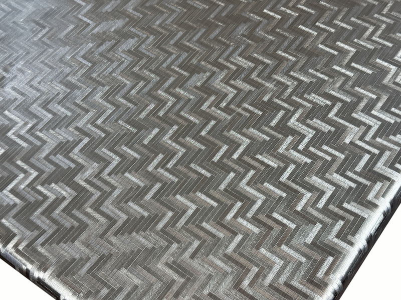 PVC Obrusy s Textilným Podkladom 3D Metallico T-7158C v Rolkách 