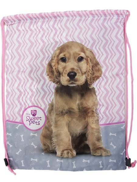 Vrecko na Telocvik a Prezúvky Sweet Pets Pes 33x44 cm