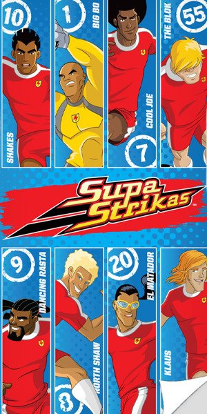 Detská Osuška Supa Strikas 001 70x140 cm