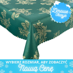 Obojstranné Obrusy s Nešpinivou Úpravou zelená Sneh 1