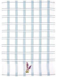 Bavlnené Kuchynské Utierky Lavender Biela Modrý 45x65 cm