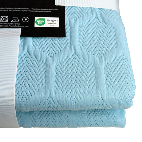 Obojstranné Prehozy Parla 3D Modrá Bez Vankúšov 220x240