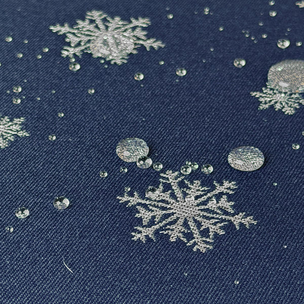 Obojstranné Obrusy s Nešpinivou Úpravou zelená Sneh 1