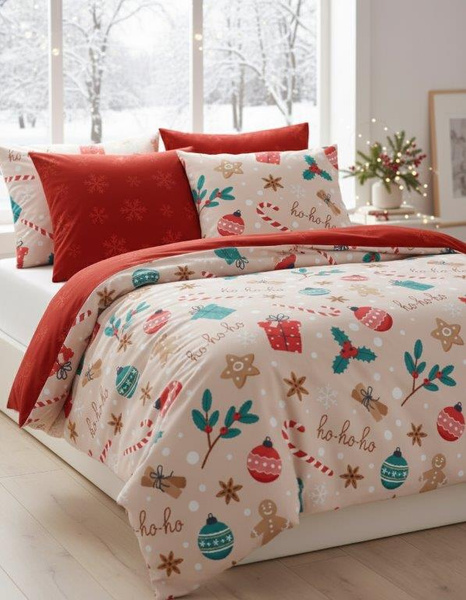 Bavlnené Posteľné Súpravy 220x200+ 2x70x80 Scandic 082