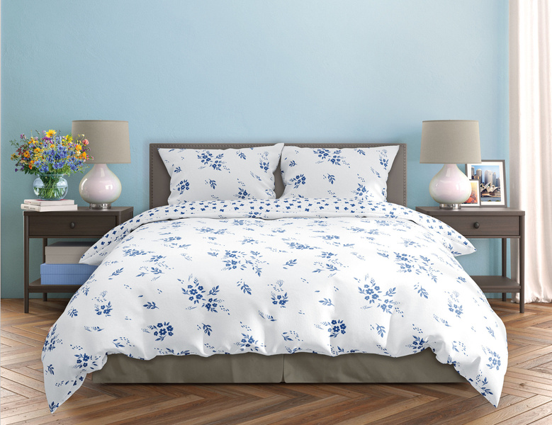 Posteľná súprava z bavlneného saténu 160x200+ 2x70x80 Milagro Verde 012