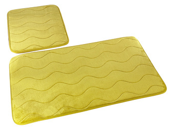 Kúpeľňové Koberčeky Sumba Olivový 23 - Dva kusy