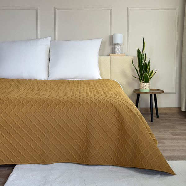 Obojstranné Prehozy Parla 3D Hnedá Bez Vankúšov 220x240