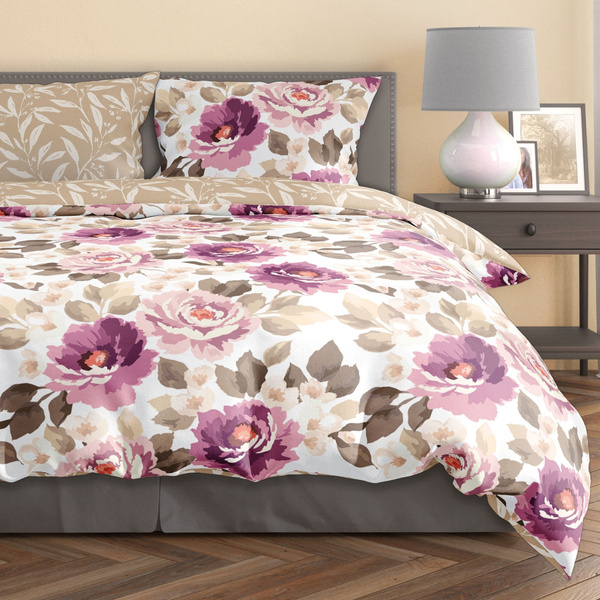 Posteľná súprava z bavlneného saténu 160x200+ 2x70x80 Milagro Verde 017