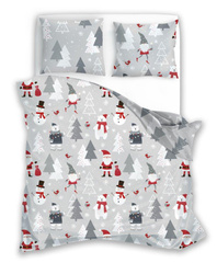 Bavlnené Posteľné Súpravy 140x200+70x90 Scandic 079