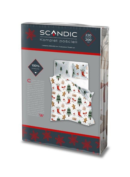 Bavlnené Posteľné Súpravy 220x200+ 2x70x80 Scandic 078