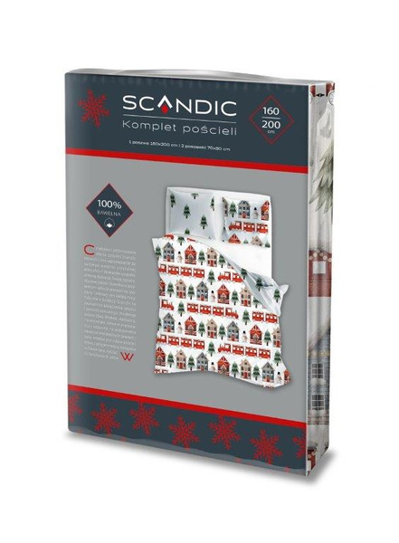 Bavlnené Posteľné Súpravy 160x200+ 2x70x80 Scandic 075