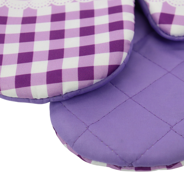 Kuchyňská Zástěra a 2 Kuchynské Rukavice s Magnetom Lavender II F319113B SADA