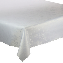 Obrusy s Nešpinivou Úpravou Veľkonočný 3348 Kuracie Veľkonočné Vajíčko Biela