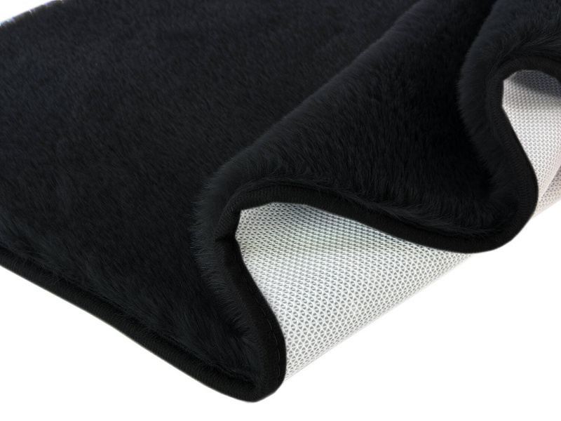 Kúpeľňové Koberčeky Lombok II čierna- 3 ks