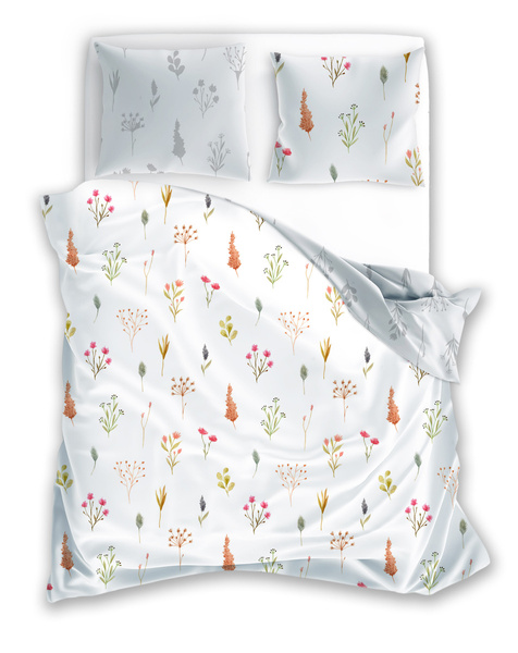 Posteľná súprava z bavlneného saténu 220x200+ 2x70x80 Milagro Verde 022