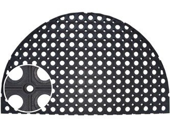 Rohožky Gumové Gummy 22 mm Polkruh 45x75 cm