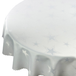 Obrusy s Nešpinivou Úpravou Vianočné 621 Biela Okrúhly