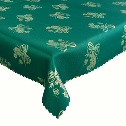 Obojstranné Obrusy s Nešpinivou Úpravou zelená Sneh 1