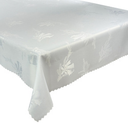 Obrusy s Nešpinivou Úpravou Vianočné zvončeky Biela