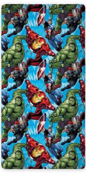 Bavlnená Plachta Avengers 01 160x200 cm