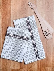 Bavlnené Kuchynské Utierky Nina Hnedý 45x65 cm