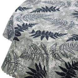 Vonkajší Vodeodolný polyesterový záhradný obrus Papraďový list Okrúhly