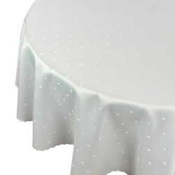 Obrusy s Nešpinivou Úpravou Biely Bodky Okrúhly