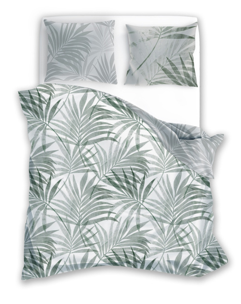 Posteľná súprava z bavlneného saténu 160x200+ 2x70x80 Milagro Verde 004