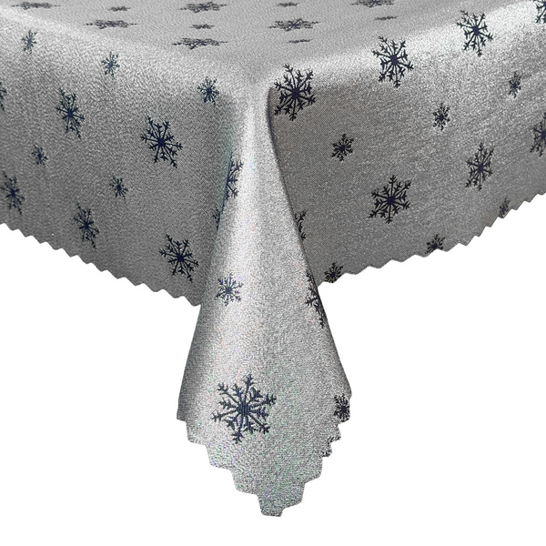 Obojstranné Obrusy s Nešpinivou Úpravou zelená Sneh 1