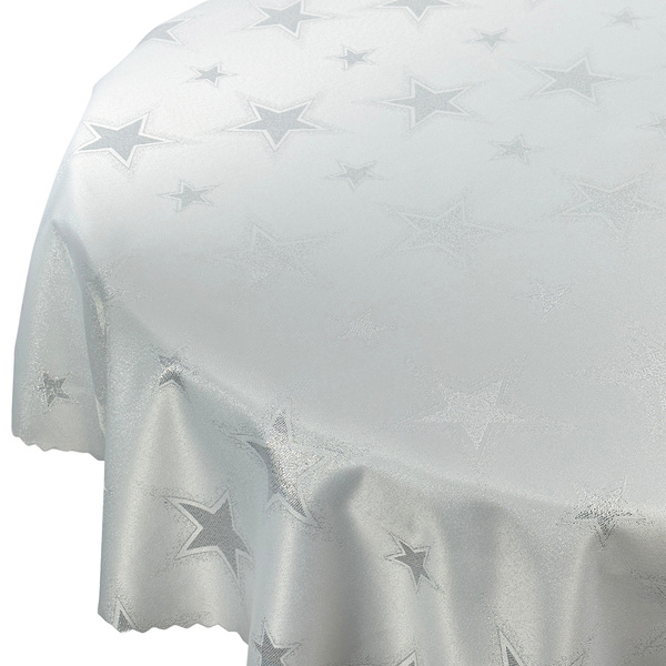 Obojstranné Obrusy s Nešpinivou Úpravou Veľké Hviezdy Okrúhly