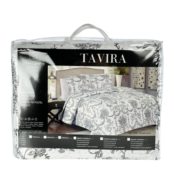 Obojstranné Prehozy na Posteľ TAVIRA BJ-066 Ornament 180x220+2x40x40