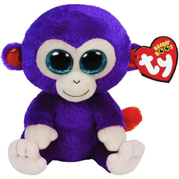 Plyšový Maskot TY Beanie Boos Opice Grapes 15 cm